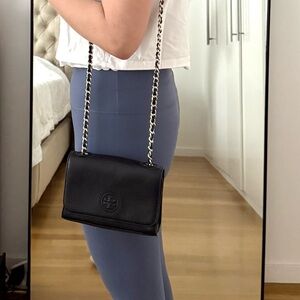 Tory Burch Black Leather Crossbody Bag